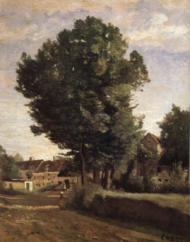 Corot Camille Entrance of Coubron China oil painting art
